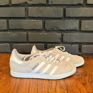 Adidas Gazelle Suede Light Gray Sneakers Shoes Women's Size 7.5